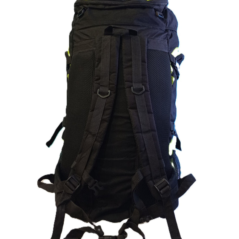 70L Trekking Backpack – Green/Black | Rugged & Spacious