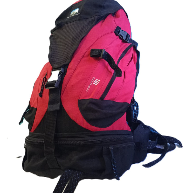 Quechua Forclaz 60L Trekking Backpack – Red/Black