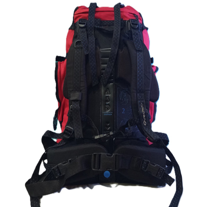 Quechua Forclaz 60L Trekking Backpack – Red/Black