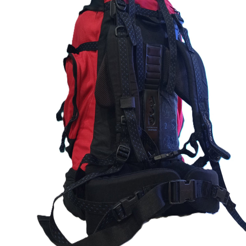 Quechua Forclaz 60L Trekking Backpack – Red/Black