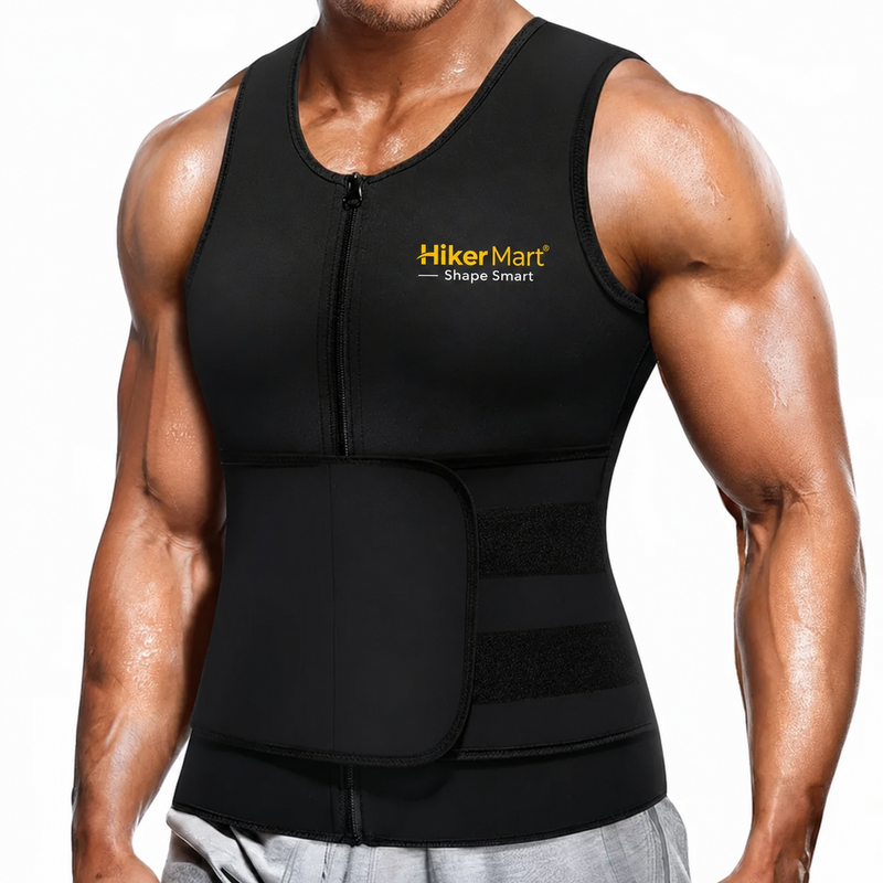 Hot Shapper Zipper Shirt with Belt For Men | HikerMart