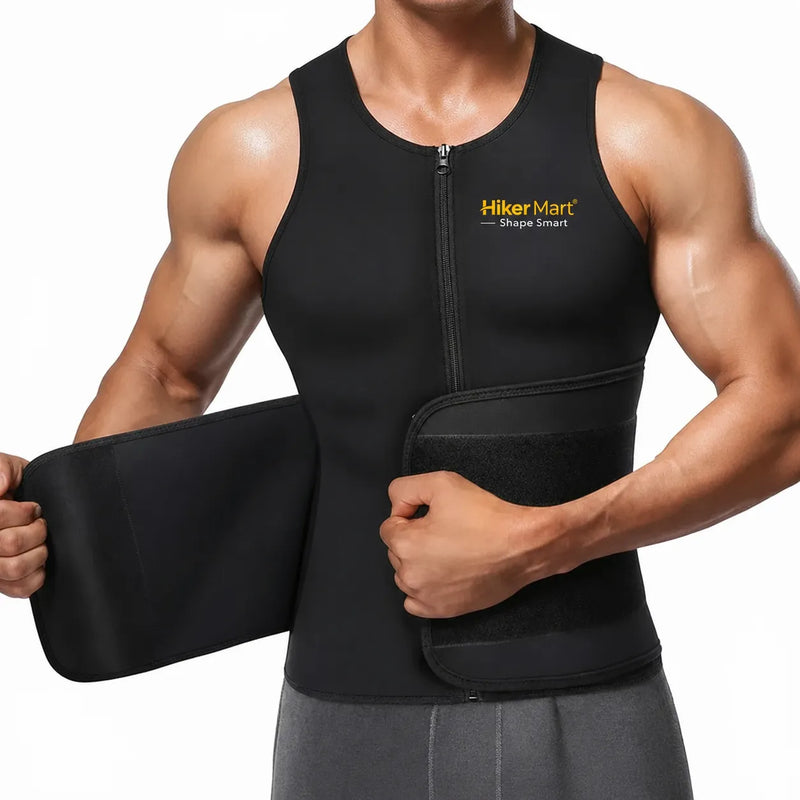 Hot Shapper Zipper Shirt with Belt For Men | HikerMart