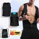 Men's Slimming Vest Zip-Up Shaper | Sweat Vest for Effective Weight Loss