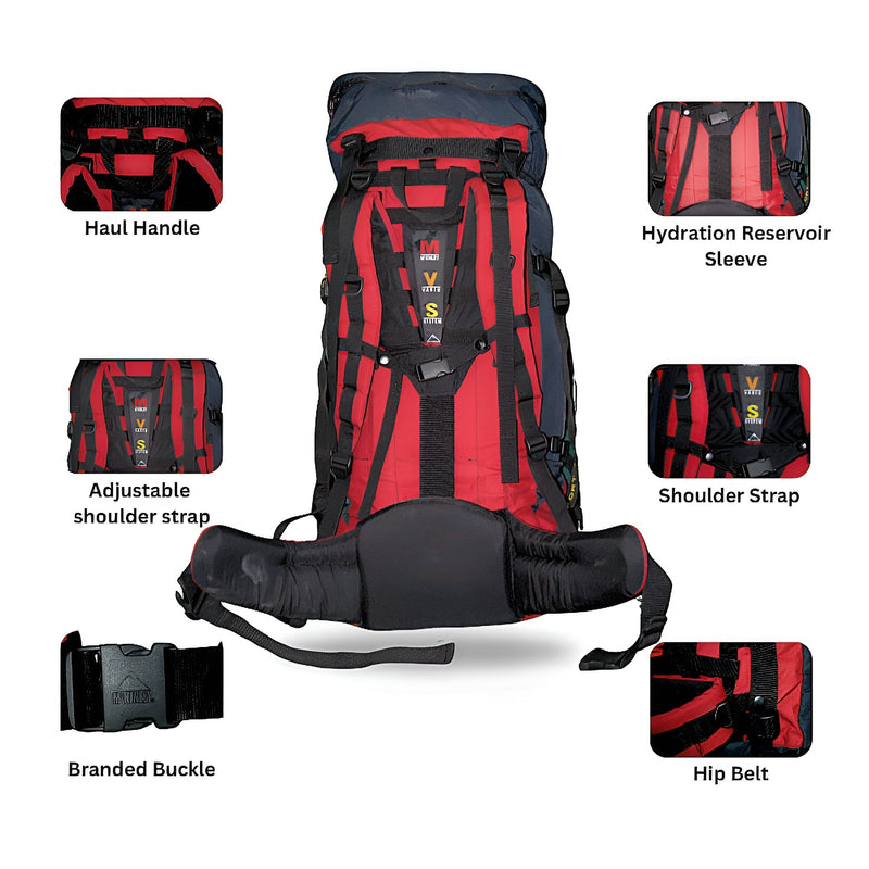 🔥 Special Deal – McKINLEY Hiking Bag (with Rain Cover & Aluminium Rods) + Waist Bag – Save Rs. 500 | HikerMart